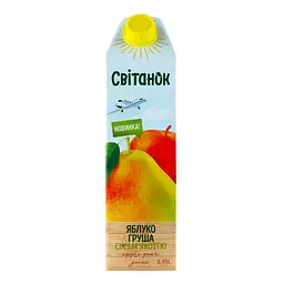  Сік Світанок яблучно-грушевий з м'якоттю 0.95 л - мініатюра 2