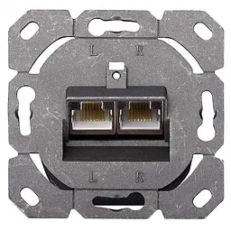Комп'ютерна розетка Digitus 2xRJ45 STP, cat. 6, для відкритої проводки (DN-9006-N) - мініатюра 6