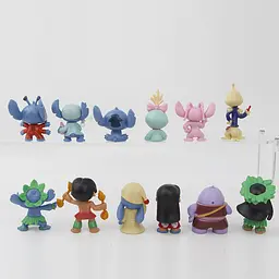 Фігурки Ліло та Стіч Lilo & Stitch, 5-7 см, 12 шт - мініатюра 3