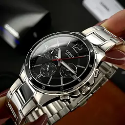 Чоловічий годинник Casio MTP-1374D-1A Сріблястий ( AT1141-0315 ) - мініатюра 3