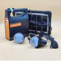 Кемпінговий акумуляторний ліхтар LM-3602 (XHP 30+3xLamp) + сонячна панель + Power Bank (2 режими) - мініатюра 2