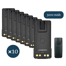 Акумулятор для рацій Motorola DP4400/4600/4800, PMNN4409BR (3000 mAh), type-c 10 шт. Premium - мініатюра 1
