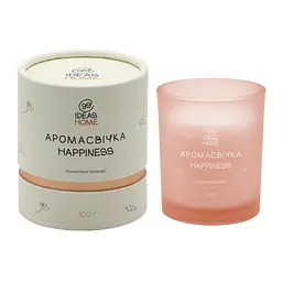 Аромасвічка 99IDEAS HAPPINESS - Конопляна троянда, 100 г