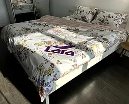 Постільна білизна LARA сатин d13167d двоспальна - мініатюра 4