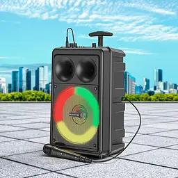 Портативна акустика Borofone BP9 Bluetooth караоке з мікрофоном та пультом 10 W - мініатюра 6