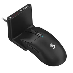 Миша бездротова Bloody R72 Ultra Tower, Black, док-станція, USB 2.4GHz, оптична (сенсор Alpha 20K), до 20 000 cpi, 350 IPS, 40G, 7 програмованих кнопок, акумулятор 300 mAh
