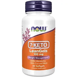 Жироспалювач NOW 7-Keto LeanGels 100 mg, 60 капсул