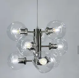 Ексклюзивна люстра в трендовому кольорі корпусу Satin Nickel Line.F MD 9050-9 - мініатюра 5