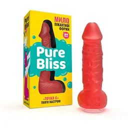Крафтове мило-член із присоскою Pure Bliss Big Red - мініатюра 2