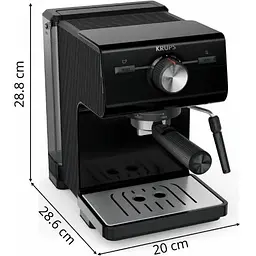 Кавоварка еспресо Krups XP381810 OPIO BLK (7076115) - мініатюра 7