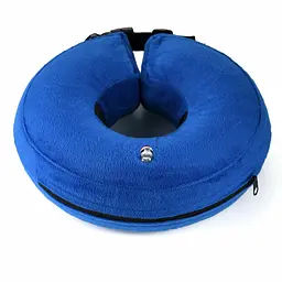 Захисний надувний нашийник для собак Derby Protective Inflatable Dog Cone Collar Blue (фастекс), M - мініатюра 2