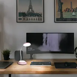 LED лампа Titanum TLTF-022P 7W 3000-6500K USB настільна з акумулятором рожева (TLTF-022P) - мініатюра 3