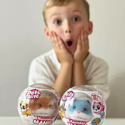Інтерактивна м'яка іграшка Pets & Robo Alive Кумедний хом'ячок помаранчевий (9543-4) - мініатюра 4