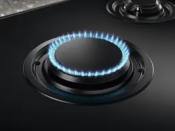 Варильна поверхня газова на склі Electrolux 75 см чугун електронне керування Hob2Hood чорний - мініатюра 4