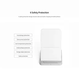 Вертикальний бездротовий зарядний пристрій Xiaomi 30W - мініатюра 4