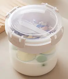 Контейнер для продуктів круглий двоярусний 1 л