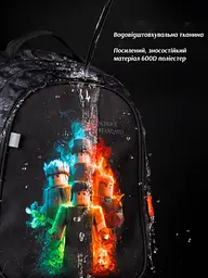 Ортопедичний шкільний рюкзак 6 в 1 для хлопчика School StandarОртопедичний шкільний рюкзак 6 в 1 для хлопчика School Standard з Роблокс для першокласника (SET 160-26) - мініатюра 9
