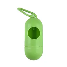 Диспенсер для пакетів Plastic Dog Poop Bag Dispenser зелений 10 х 4 см - мініатюра 1