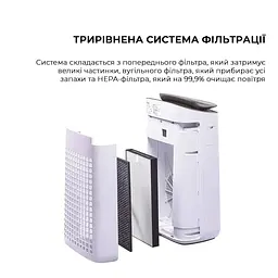 Очищувач повітря Sharp FP-J60EUW - мініатюра 4