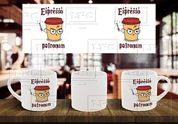 Чашка "Espresso patronum" 180, Червона