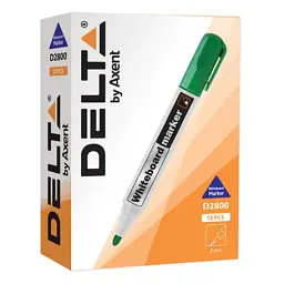 Маркер Delta by Axent Whiteboard D2800, 2 мм, round tip, red (D2800-06) - мініатюра 2