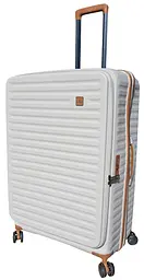 Валіза велика Snowball 67103 L поліпропілен 76×52×33 см 115+18 л Кремовий