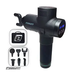 Масажний пістолет EasyFit Percussio (портативний перкусійний вібромасажер для тіла з 6 насадками) (EF-2073)