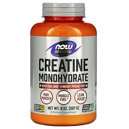 Креатин Now Sports Моногідрат Creatine Monohydrate Powder - 227г
