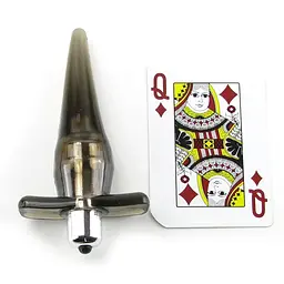 Анальный вибратор Power Buttplug, 9,5х3,5 см, черный - миниатюра 4