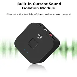 Настільний Bluetooth-приймач BLS-B11. NFC аудіоадаптер для дому та офісу, стереозвук 2-в-1 Bluetooth 5.0. - мініатюра 3