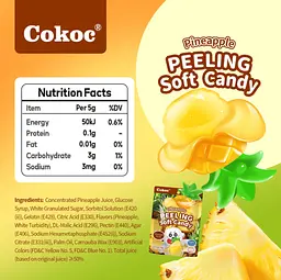 Желейні цукерки Cokoc Peeling Soft Candy Pineapple 75г - мініатюра 5
