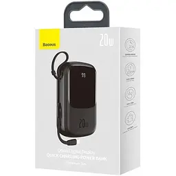 Портативна батарея Baseus Qpow Digital Display Quick Charge 20000 mAh 20W Lightning Cable PPQD-H01 Bl - мініатюра 6
