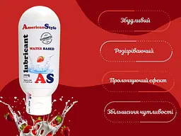 Лубрикант American Style Water Based Lubricant Strawberry на водній основі Полуниця 115 мл - мініатюра 2