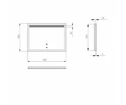 Дзеркало Sanwerk з підсвіткою ЛАВА "Делюкс" 90*65 (ZL0000123) - мініатюра 5
