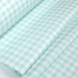 Дитяче простирадло Cosas Mint Check 110х160 см бірюзово-біле (MintCheck_110x160) - мініатюра 4
