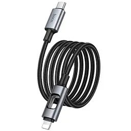 Дата кабель Hoco U144 New Type-C to Lightning 27W (1.2m) Black - мініатюра 5