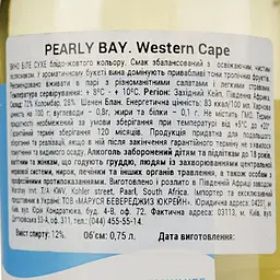 Вино Pearly Bay Dry White, біле, сухе, 11-14,5%, 0,75 л - мініатюра 4