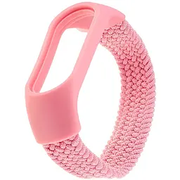 Ремінець Braided Buckle Solo Loop Mi Band 3/4/5/6/7 Рожевий