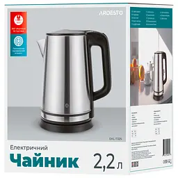 Електрочайник Ardesto 2.2 л нержавіюча сталь сріблястий teh0026181 - мініатюра 7