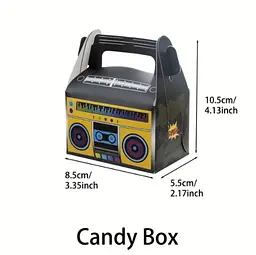 Подарункова коробка Candy Box у стилі ретро-магнітофон (10,5×8,5×5,5 см) - мініатюра 2
