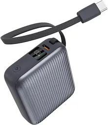 Power Bank Sigma X-power SI10A5QL 10000mAh 35W Built-In USB-C Cable gray UA - мініатюра 3