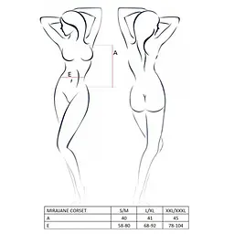 Passion MIRAJANE CORSet black L/XL - мініатюра 7