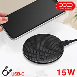 Бездротове зарядне — настільне XO WX020 wireless fast charger чорне - мініатюра 5