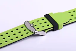 Подвійний ремінець з перфорацією Primo для Apple Watch 38 мм, 40 мм, 41 мм Black Green - мініатюра 6