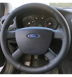 Чохол Обплетення Керма для Ford Focus/Kuga/C-Max/Transit 2005-2011 Шкіра (Модельна Викрійка) №15