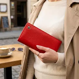 Жіночий місткий гаманець ST Leather 18875 червоний - мініатюра 2