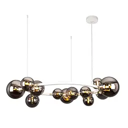 Люстра стельова Levistella 918LP267-15 WH+BK, G9, 15 плафонов, білий і чорний, сучасний стиль для дому - мініатюра 2