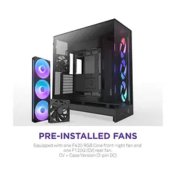 Корпус для ПК NZXT H9 Flow RGB Dual-Chamber All Black (CM-H92FB-R1) - мініатюра 3