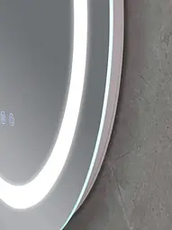 Дзеркало Mixxus PLAIN MC02-80 з LED Touch, Anti-fog, димером, регулюванням яскравості, годинником (MI6931) - мініатюра 5