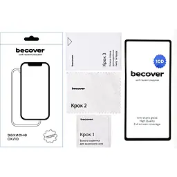 Захисне скло BeCover для Google Pixel 7a 10D Black (711490) - мініатюра 2